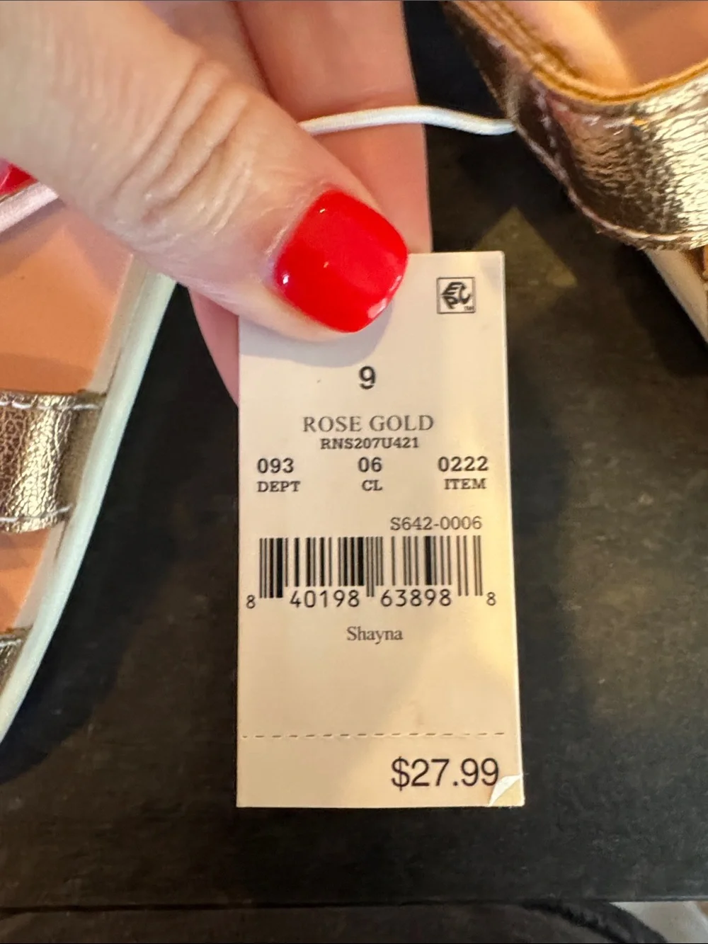 NWT See Kai Run Rose Gold Sandals 9C